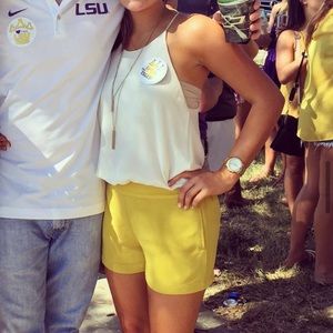 Naked Zebra Mustard Yellow/Gold Shorts